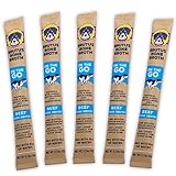 Brutus Bone Broth for Dogs - Bone Broth Powder with Chondroitin Glucosamine & Turmeric - Human Grade Food Toppers for Dry Food & Picky Eaters - 5 Stick (Beef)