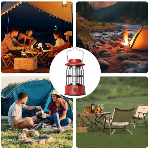 Lanterne de camping rechargeable longue durée et lampe suspendue extérieure COB