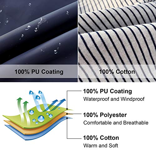 Image of maoo garden Girls Boys Rain Jacket Lightweight Waterproof Raincoat Hooded Lined Long Windbreaker