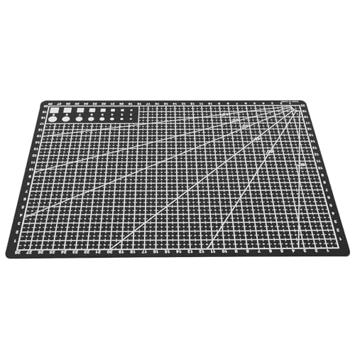 Healvian Tapete de Corte A4 Doble Cara Antideslizante 30×22 CM para Manualidades y Costura Artesanal Cuadrícula de Medición Clara Base Resistente y Herramienta Precisa para Tallado y