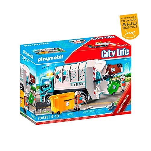 Playmobil city life camion de basura con luces