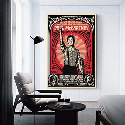 Paul McCartney – Poster tendance – Décoration murale – Pour salon, chambre à coucher – 20 x 30 cm - Les Beatles, Paul McCartney, John Lennon, RIngo Starr, George Harrison Paul McCartney - Poster tendance - Décoration murale - Pour salon, chambre à coucher - 20 x 30 cm – Image 4
