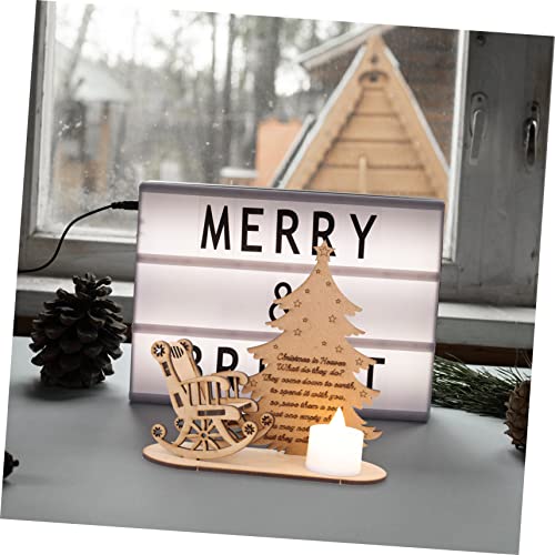 Ornement de Noël chic pour décoration de table maison et bureau - 4