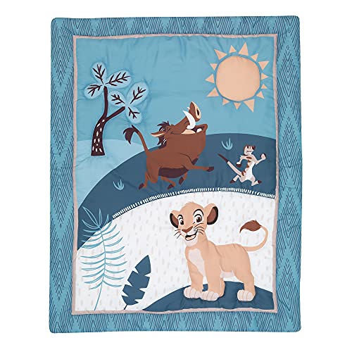 Lambs & Ivy (Lamcr) Lion King Adventure 3-Piece Mini Crib Bedding Set, Blue (790020) #TOP5