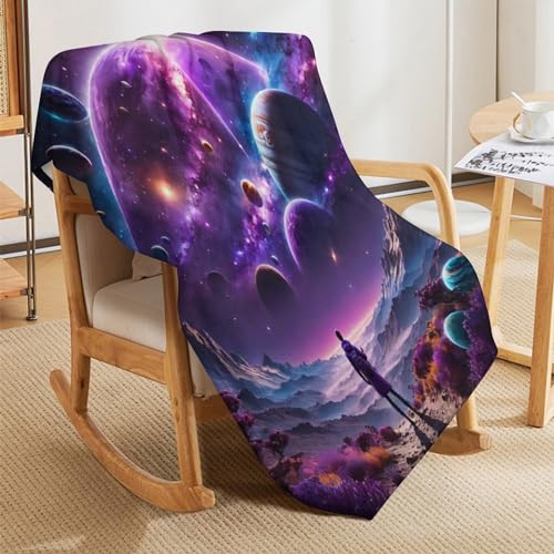 Manta para sofá Planet manta mullida de alta densidad y tejido supersuave térmico 140 x 180 cm 5