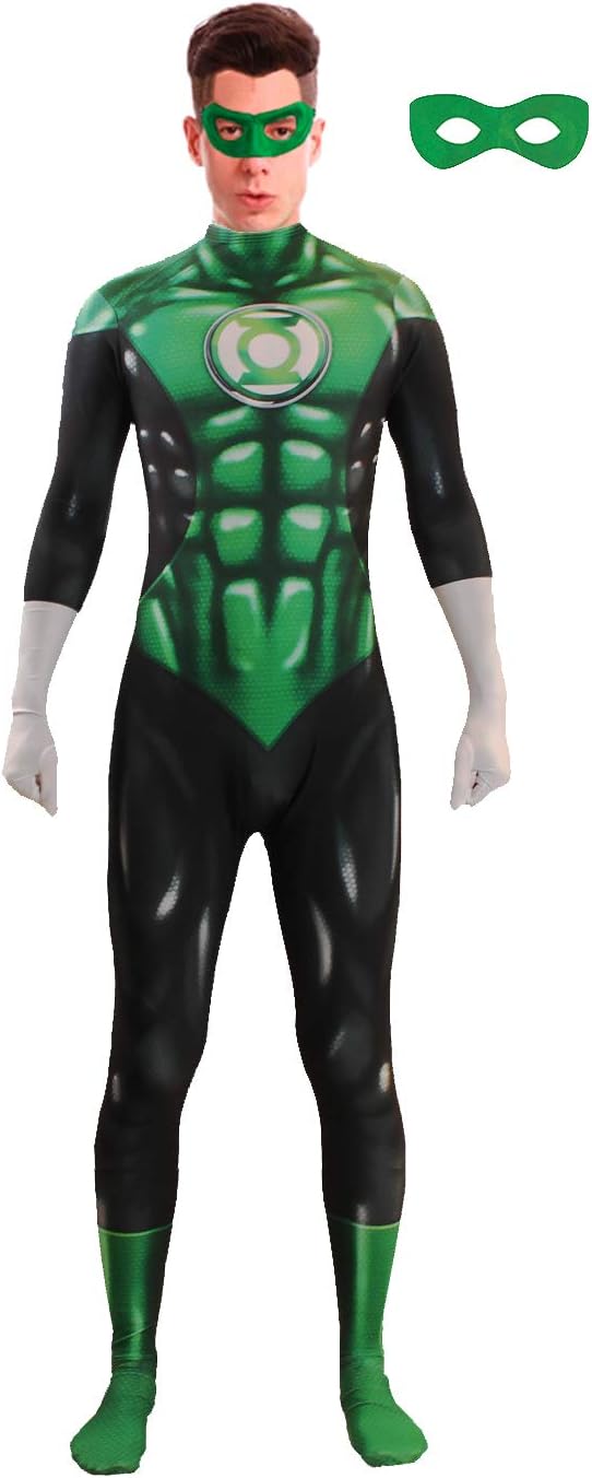 Halloween Superhero Costume Cosplay Men's Bodysuit Jumpsuit Zentai Spandex 3D Style For Kids Adult