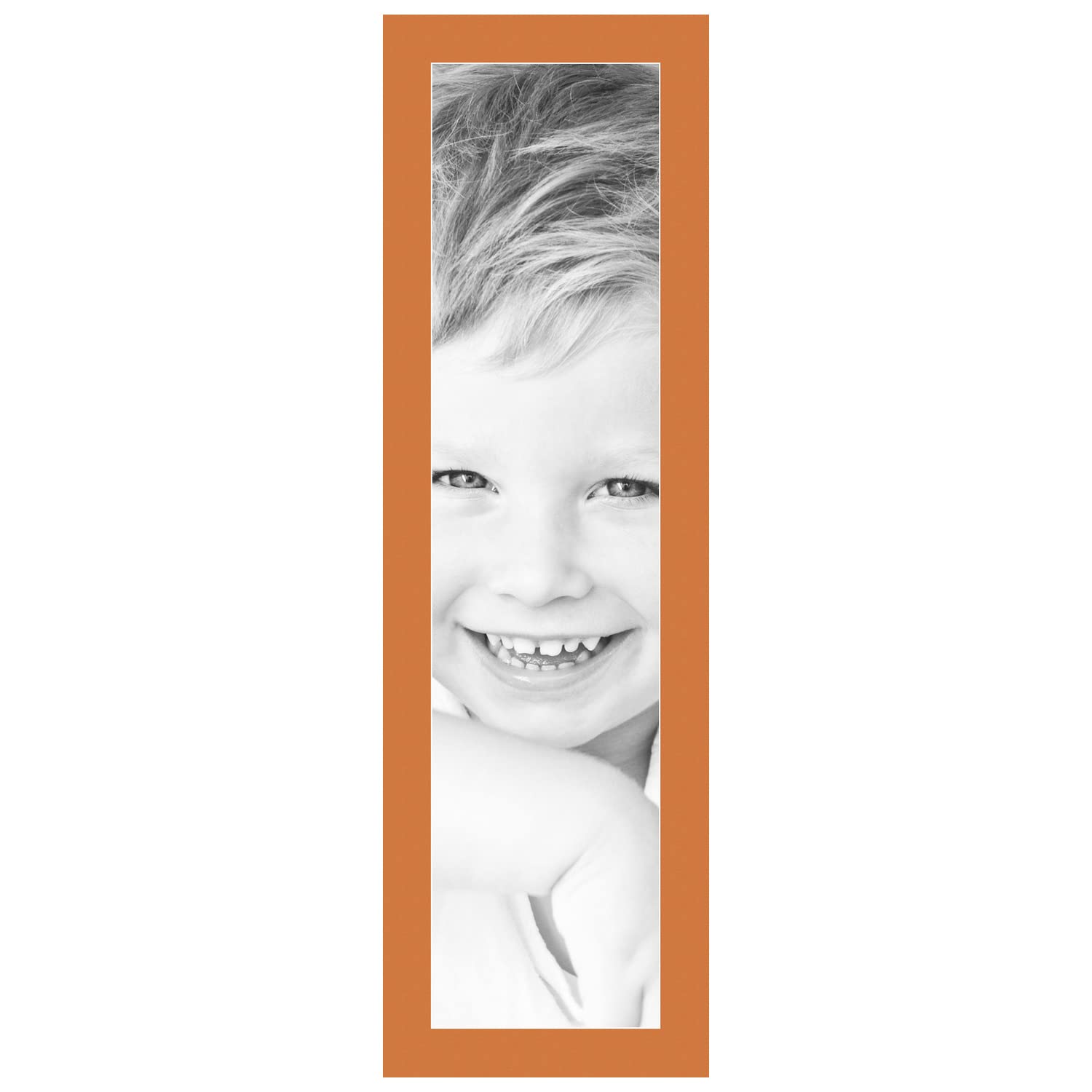 8x34 Tangerine / Octoberfest Custom Mat for Picture Frame with 4x30 opening size (Mat Only, Frame NOT Included)