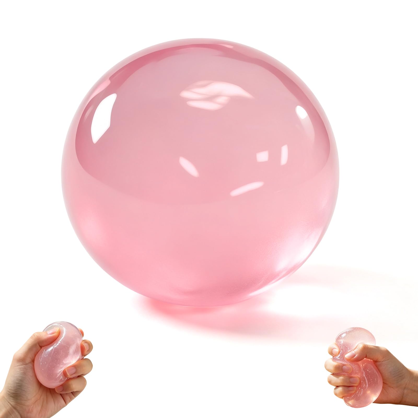 Photo 1 of Generic Coconut Oil Squishy Stress Ball - Pink