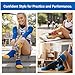 GZZSYO Cheer Socks For Girls, Fun Cheerleading Socks for Cheerleaders, Ideal Cheer Team Gifts (Black&Blue)