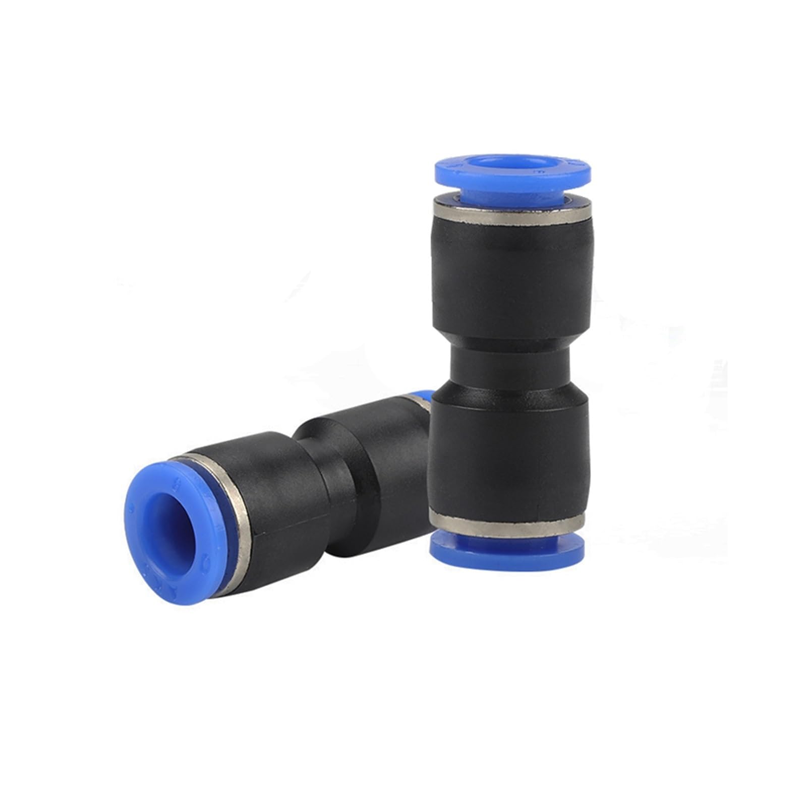 Tubo de conexión neumática de paso recto, 100 piezas de conexión neumática de PU de 4 mm a 16 mm, tubo de manguera de agua y aire, conectores de plástico rápidos de gas rectos a presión(Pu12(100pcs))