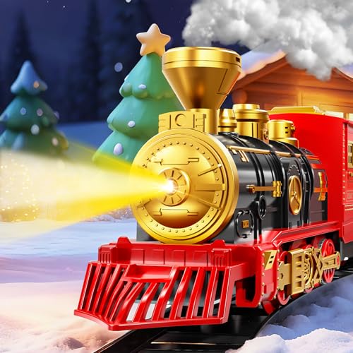 image for Xelabrion Train Set for Kids 3-5 4-7, Classic Electric Train Toys Set 