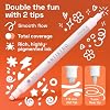 ARTISTRO 5 White Dual-Tip Acrylic Paint Markers – Paint Pens Set with Dot & Fine Tips for Fabric, Rock, Glass, Wood, Coloring Books – Arts & Crafts Gift – Classroom Must Haves & School Supplies #1