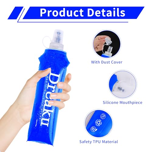 Botella de agua para correr por montaña: 2 bidones blandos Soft Flask con cubierta para polvo 4