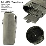 Dotacty MOLLE Dump Pouch for Tactical Duty Belt Roll Up Magazines Recovery Utility Tool Bag Drawstring Foldable EDC Mag Drop Waist Pack for Hunting Shooting Competition (Ranger Green) - Image 6