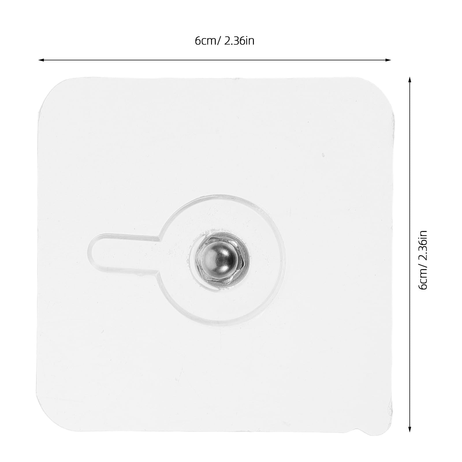 Lurrose 40 ganchos para cuadros sin clavos: ganchos adhesivos transparentes para marcos - adhesivos de pared para cocina, baño, hogar y oficina.