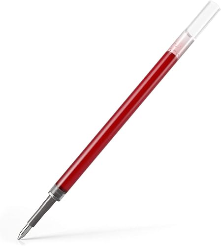 Miniatura 2 de ARTEZA Paquete de 36 repuestos de bolígrafo de gel de bola rodante roja, secado rápido, no tóxico, punta fina, suministros de oficina para escribir,