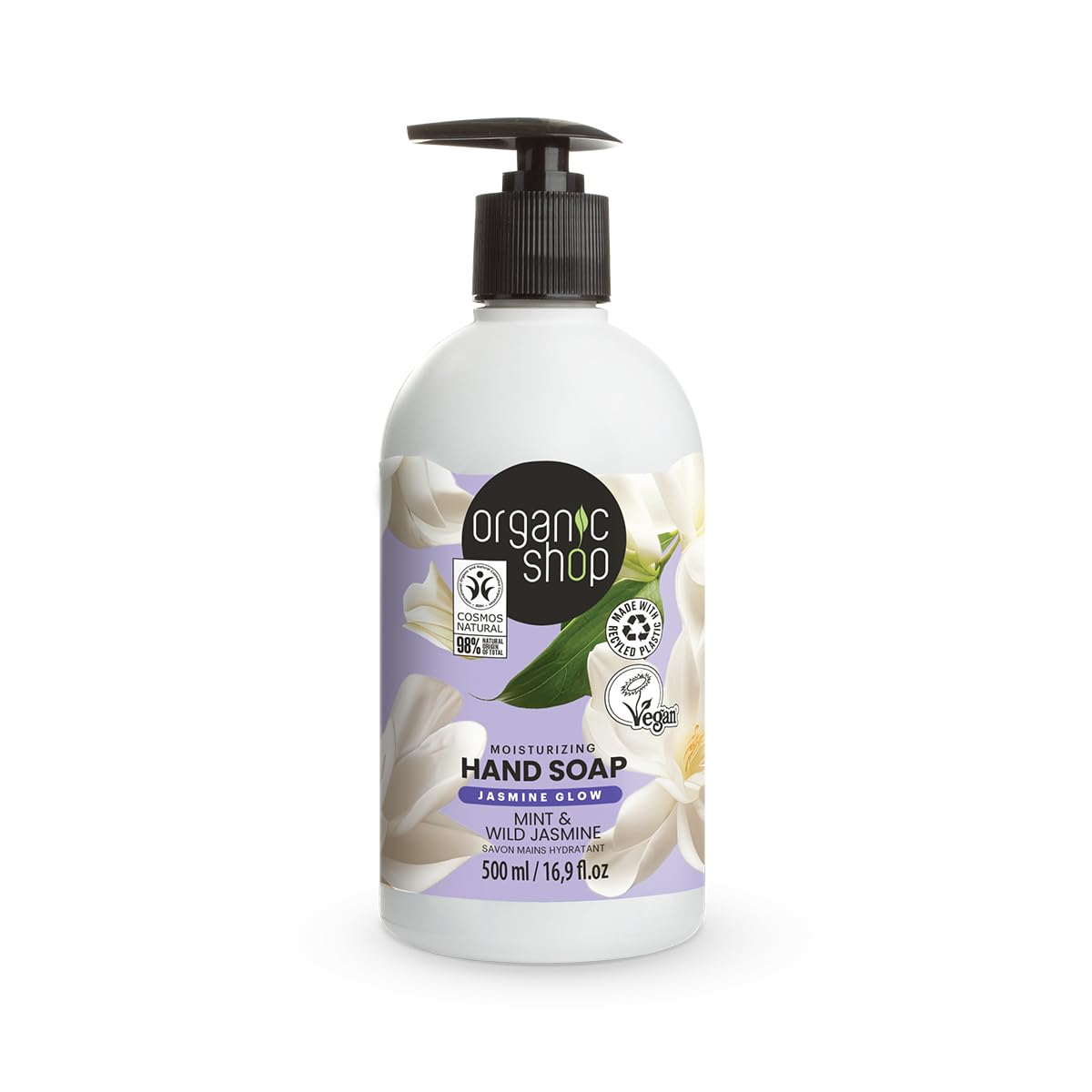 Organic Shop Mint and Jasmine Moisturising Hand Soap, 500 ml