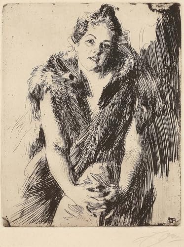 Póster de graffiti Maja Von Heijne por Anders Zorn cuadro decorativo de pared 60x90cm