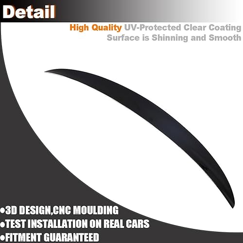 Miniatura 6 de MCARCAR KIT Alerón de maletero para BMW Serie 4 F32 Coupé 2014-2019 salida de fábrica 420i 428i 430i 435i 440i 2 puertas tapa trasera de maletero