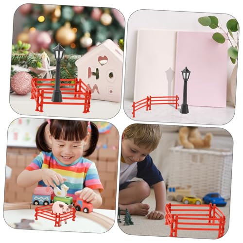 Clôture modèle pour diorama avec barrière décorative de jardin miniature - 5