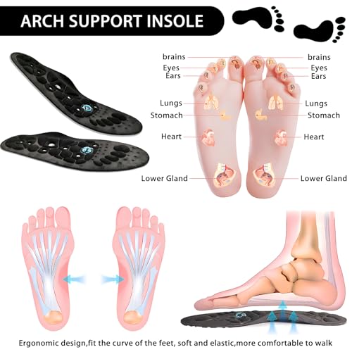 Image of Magnetic Acupressure Insoles - Get Relief for Painful Feet (Black, S(35-38))