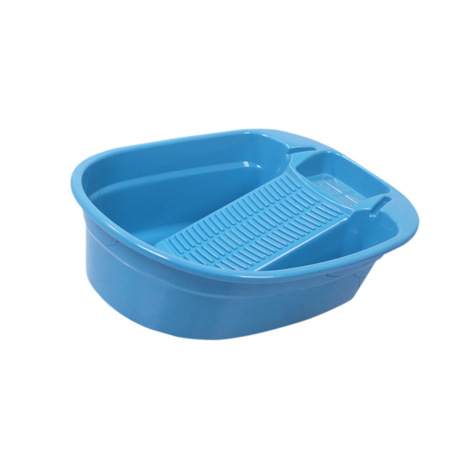 ALCXAZS Mini Washboard Laundry Basin With Washboard Ample Space Easy Hand Washing Clothes At Home Laundry Basin Is Suitable For Home With Mini Hand, blue, 41x32.5x15cm