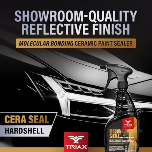Image of TRIAX Nano Ceramic Paint Sealer & Protector - Hardshell Cera Seal Nano and Protector - Deep Reflective Shine - 100% Hydrophobic - UV Shield - Scratch Resistant (Pack of 2-23 Ounce)