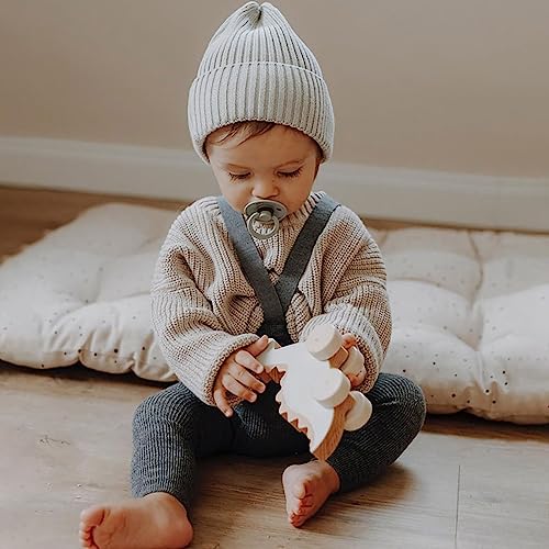 Toddler Boys Girls Knitted Sweater Solid Color Pullover Round Neck Long Sleeve Warm Fashion (Orange, 5-6 Years)2