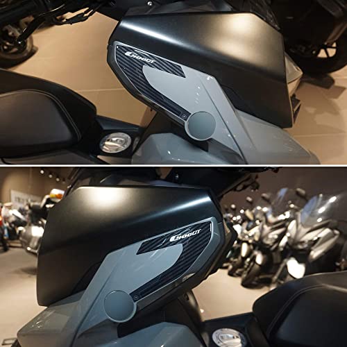 labelbike - 3D Gel Resin Stickers Side Protection Corner Protections Fairing Scooter Compatible with BMW C400GT 2021-2023