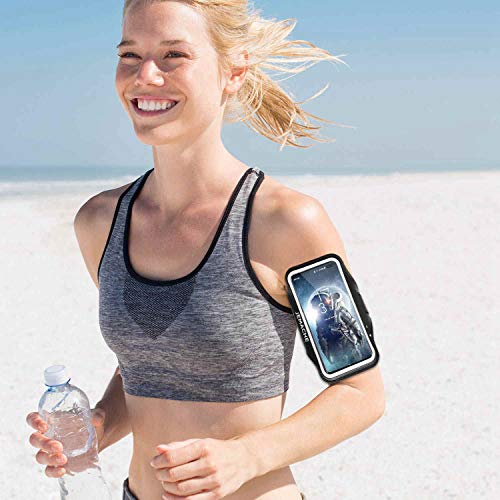 Galaxy S23+, S22+, S21+, S20+ Armband, Jemache Gym Workouts Running Phone Arm Band For Samsung Galaxy S23 Plus, S22 Plus, S21 Plus, S20 Plus, S10 Plus, S9 Plus Fits Otterbox Defender Case #TOP6
