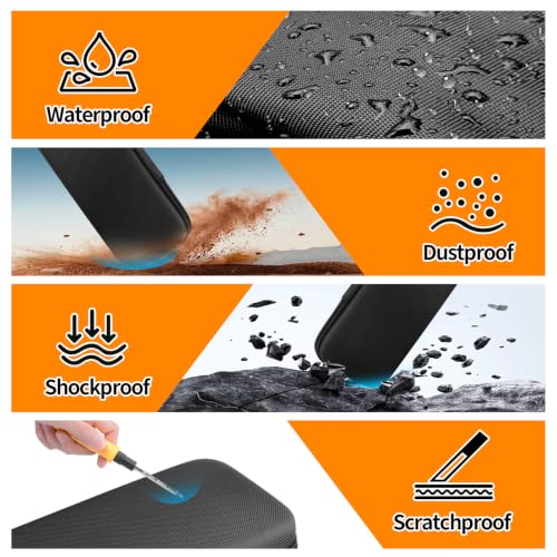 Image of EVA Hard Shell Storage Bag Carrying Case for Fluke F301 /F302+ /F303 /F305 /362 Multimeter Testers Case Bag (Black)