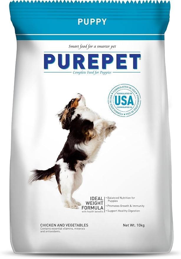 – Puppy Dry Dog Food, Chicken & Vegetable, 10 Kg | DHA For Brain Development, High Protein For Bone And Joint Development, Boosts Muscle Growth, Complete Nutrition, Boosts Immunity & Digestion