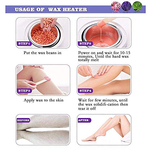 Image of Waxing Kit Combo Wax Machine Wax Heater Warmer Hot Wax Heater with Hair Removal Wax Beans( 100 g )|Hair Removal Waxing Kit for Women (Multi - colour) (Wax Heater Kit) Brazilian wax