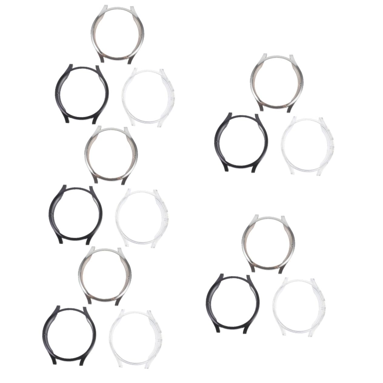 OSALADI 30pièces Coque De TPU Complète pour Watch De Transparent Argenté Accessoire Résistant Aux Chocs Et Pratique pour Montre Connectée