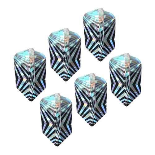 M METERXITY 6 Pack Slim Dart Flights - V-Shaped Pattern PET Dart Accessories, Apply to Darts Game/Party/Entertainment