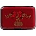 VICHLINE Aluminum RFID Blocking Slim Metal Wallet Credit Card Holder for Men Women (Red Bow Jewelry)
