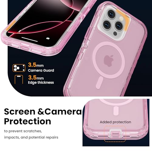Follaroma Magnetic for iPhone 15 Pro Max Case, Heavy Duty Cases, Light Pink by Follaroma - Used condition - Image 7