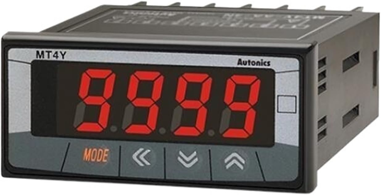 MT4Y-DA-42 Meter, Amps, LED, W72xH36mm, 4-Digit, 0-5A Input, PNP Output, 100-240 VAC