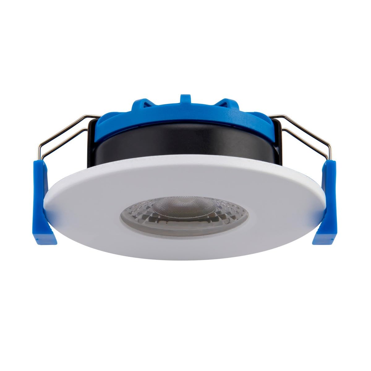 Luminosa Lighting Luminosa Shieldslim Ip65 7W Recessed Downlight Matt White Paint Ip65 from B&Q