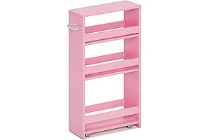 MARTY Pink Slim Storage Cart: Unparalleled Book Organization and Beyond