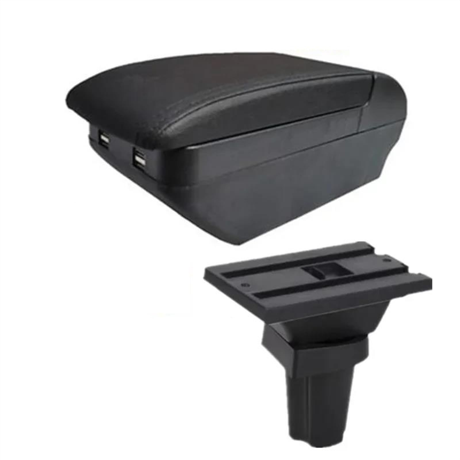 NMJLQW Storage Rack Car Armrest Interior Parts Special Retrofit Parts Center Storage Box Car Accessories For Picanto For Morning(H black line 4USB)
