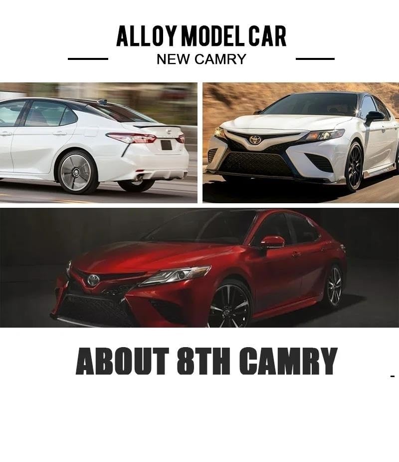 Modelo a escala 1:24 Toyota Camry metal fundido miniatura 7