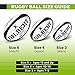 World Rugby Shop X Gilbert G-TR4000 Rugby Ball Size 5 - Durable Rugby Equipment - Triangular Surface Grip - 3 Ply Construction - Black