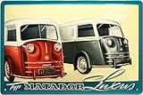 Motif : Tempo Matador luxe Tempo Matador Luxe estampé Nostalgie Publicité Plaque en métal 30 x 20 CM Tôle 221