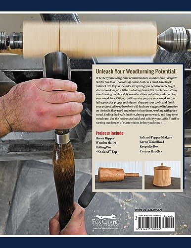 Complete Starter Guide to Woodturning on the Lathe: Everything You Need to Know Plus 8 Projects to Get You Started (Fox Chapel Publishing) How to Turn for Beginner to Intermediate Woodworkers - Image 2