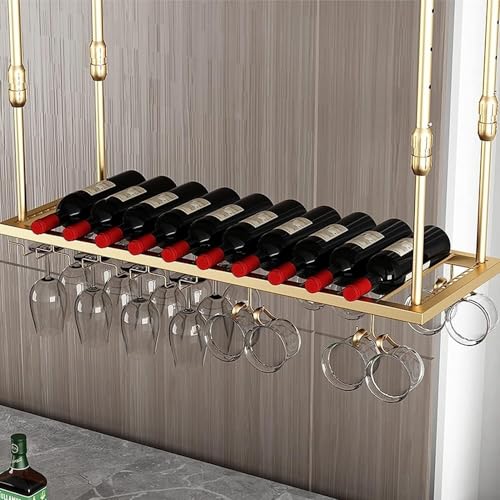Casier à vin de plafond pour libérer l'espace de votre cuisine