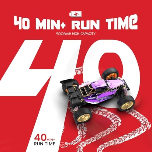 Image of RC Car, Remote Control Cars W /Metal Shell Proportional Throttle for 40 Min Play, High Speed Radio Controlled 1:14 Monster Truck, Off Road Hobby Electric Vehicle Gift for Boys (Heavy Box)