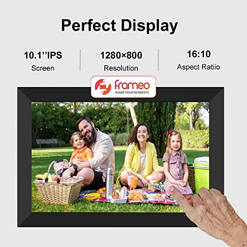 Frameo Wifi Digital Photo Picture Frame 10.1 Inch 1280X800 Ips Lcd Touch Screen, Built In 16Gb Memory, Auto-Rotate Portrait And Landscape, Share Pictures Or Videos Instantly From Anywhere #TOP3