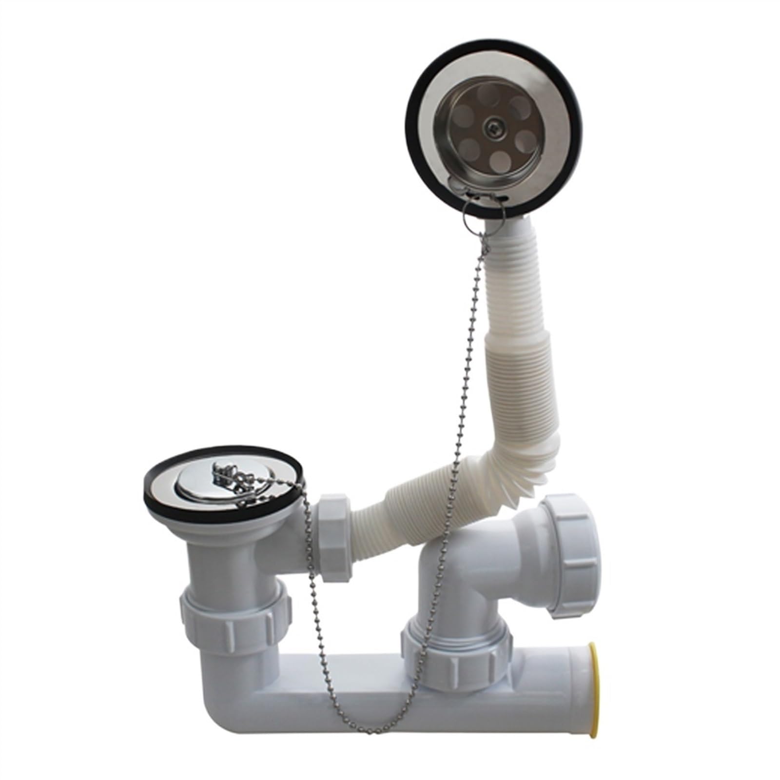 Juego de desagües de baño emergente con tubo de rebose, equipo sanitario Z5128C002