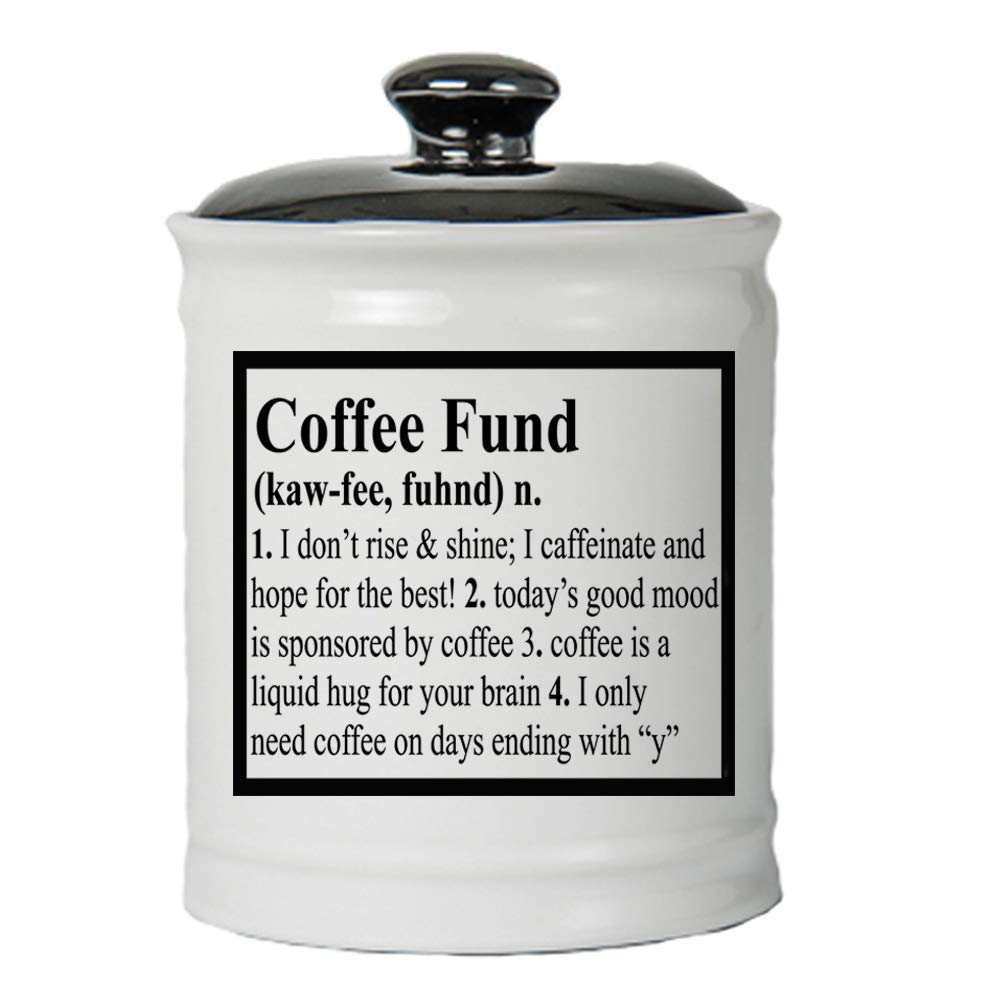 Cottage CreekCoffee Fund Jar, Coffee Money Jar Piggy Bank, Coffee Gifts